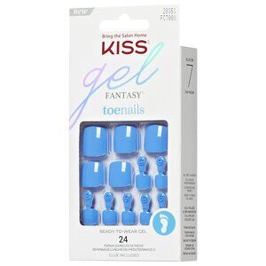 Kiss Gel Fantasy Toenails Pedicure Kit - Electric Feel
